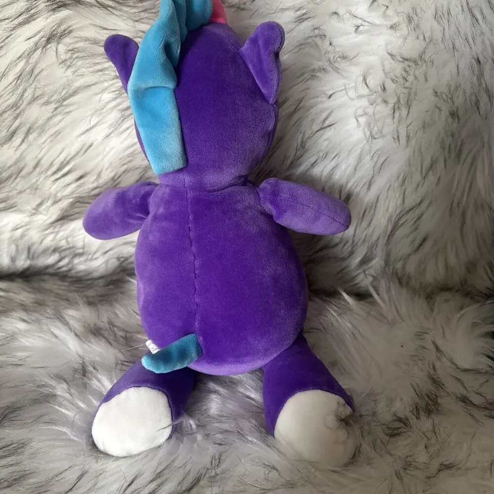 Grafix Plushie Cuties Soft Purple Dinosauar Unicorn Stuffed Animal